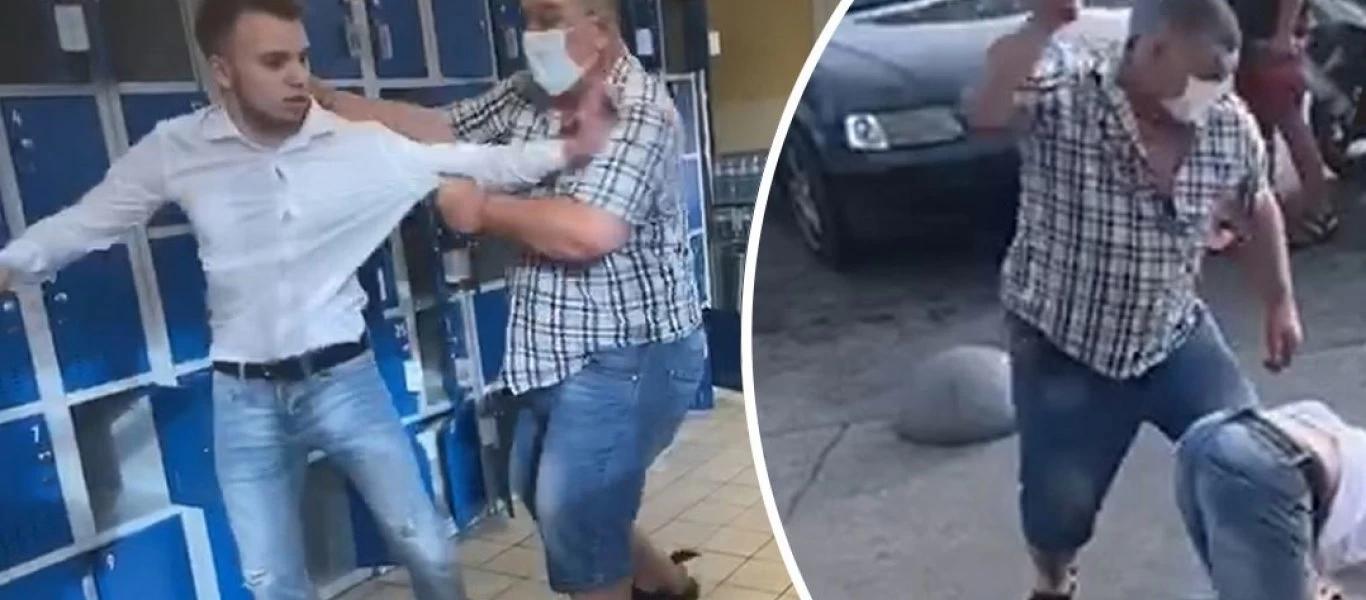 Έδειρε υπάλληλο σούπερ μάρκετ με ένα...λουκάνικο (βίντεο)